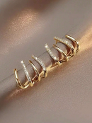 LANÇAMENTO | Brincos Quatro Pontas - Folheado a Ouro 18k + FRETE GRÁTIS